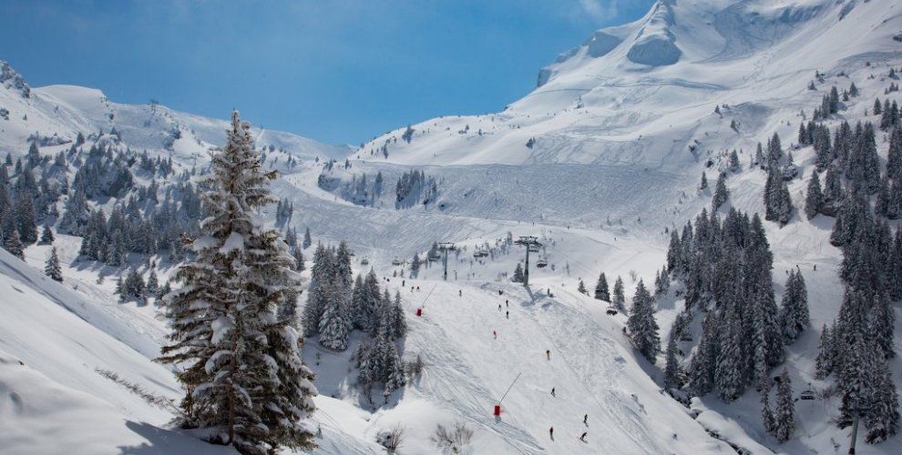Morzine ski pistes Mossette Chair