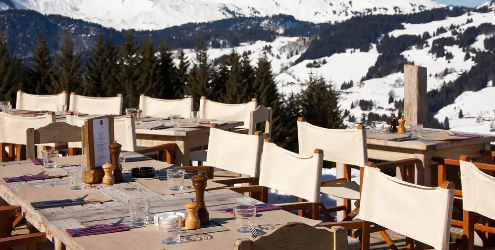 Morzine restaurants mountain top