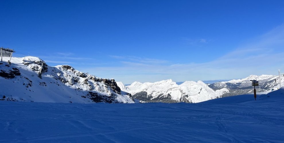 Snowy Landscape in Avoriaz and Portes Du Soleil