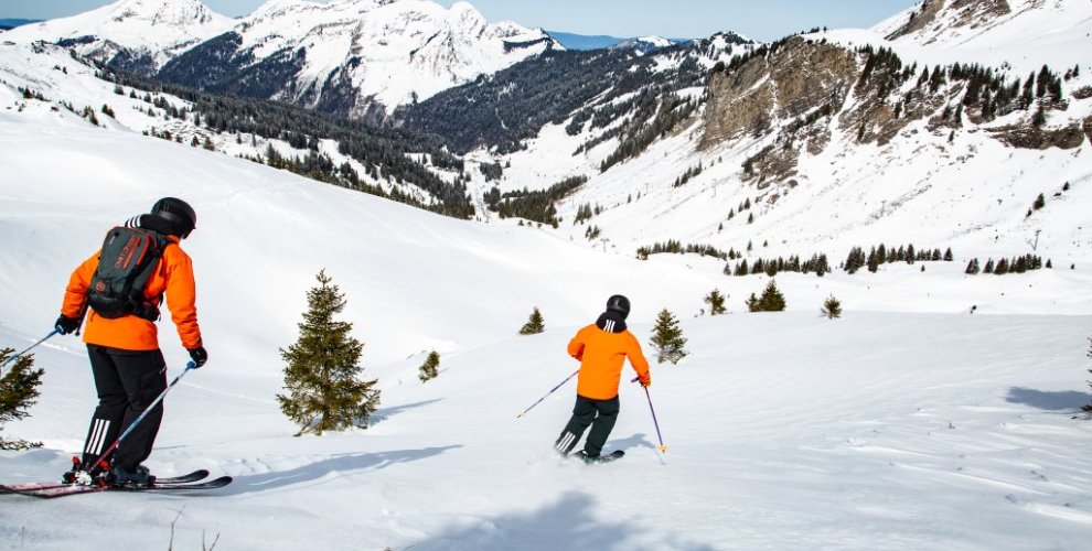 back country skiing in Morzine