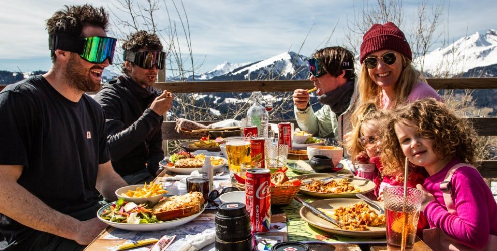 family skiing holiday in Easter