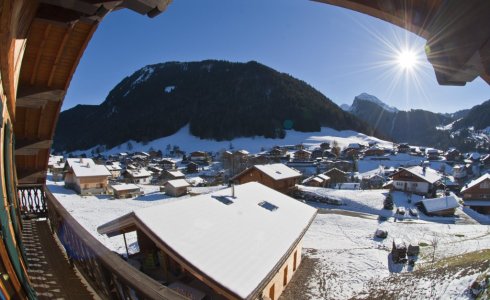 stunning morzine ski chalet views