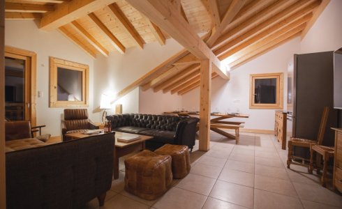 Apartment living space in Ski Holiday accommodation in Morzine