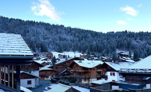 View over Morzine from Apartment Zore