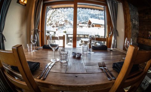 breakfast with a view in morzine