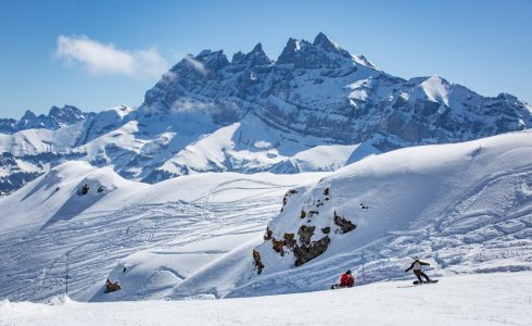 nice blue piste avoriaz