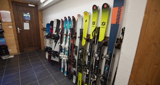 rental skis in catered morzine chalet