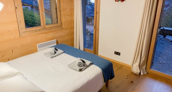 Bedroom with terrace Ski Apartment Encoches Morzine