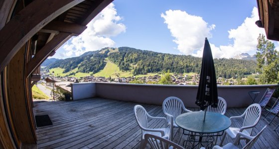 Huge balcony in morzine