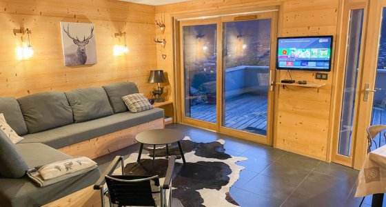 Living area in Ski Apartment Encoches Morzine