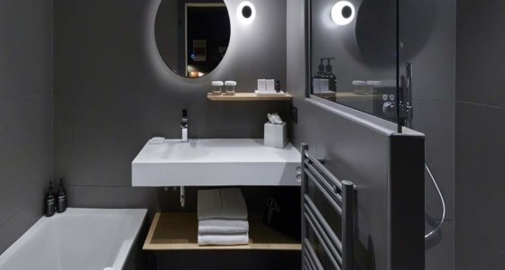 Hotel Mil8 Avoriaz bathroom