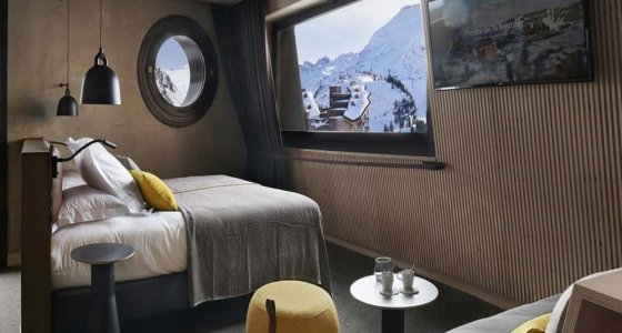 Hotel Mil8 Avoriaz double bedroom