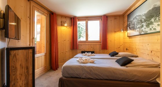 large ski chalet in avoriaz