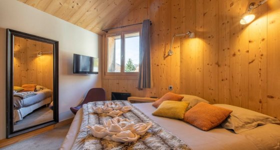 large ski chalet in avoriaz