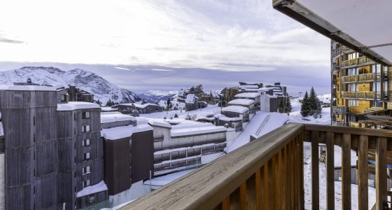Apartment Alpages Standard Avoriaz balcony snow view