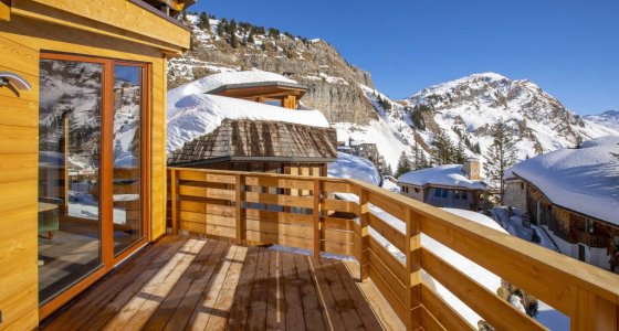 Chalet Arkor Avoriaz terrace mountain view