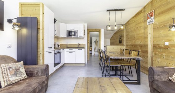 Apartment Neva Avoriaz open plan living