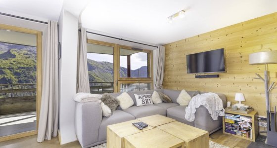 Apartment Kouria Avoriaz lounge tv