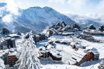 Avoriaz ski resort under fresh snow